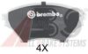 A.B.S. 37191S Brake Pad Set, disc brake